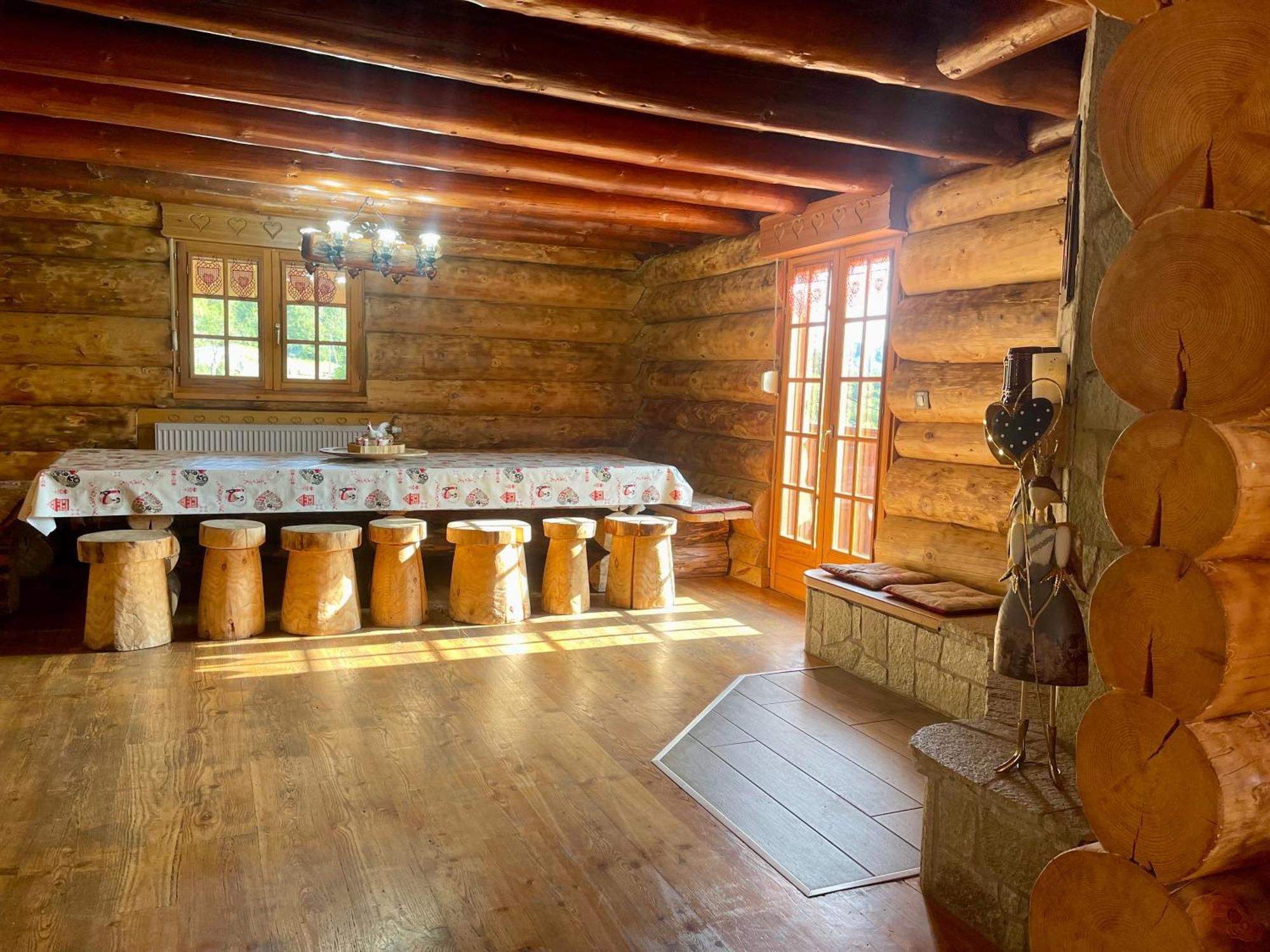 Chalet Spa Le Royal Nathalie Mn La Rouge La Bresse Bagian luar foto